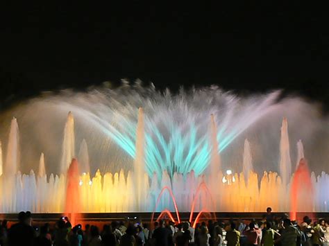 The Magic Fountain at Night: A Magical Display of Colors